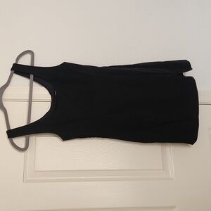 Mable Black Mini Off Center Slit Dress Sz Small